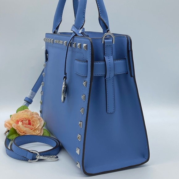 MICHAEL KORS RAYNE MEDIUM EW SATCHEL FRENCH BLUE - Picture 6 of 16